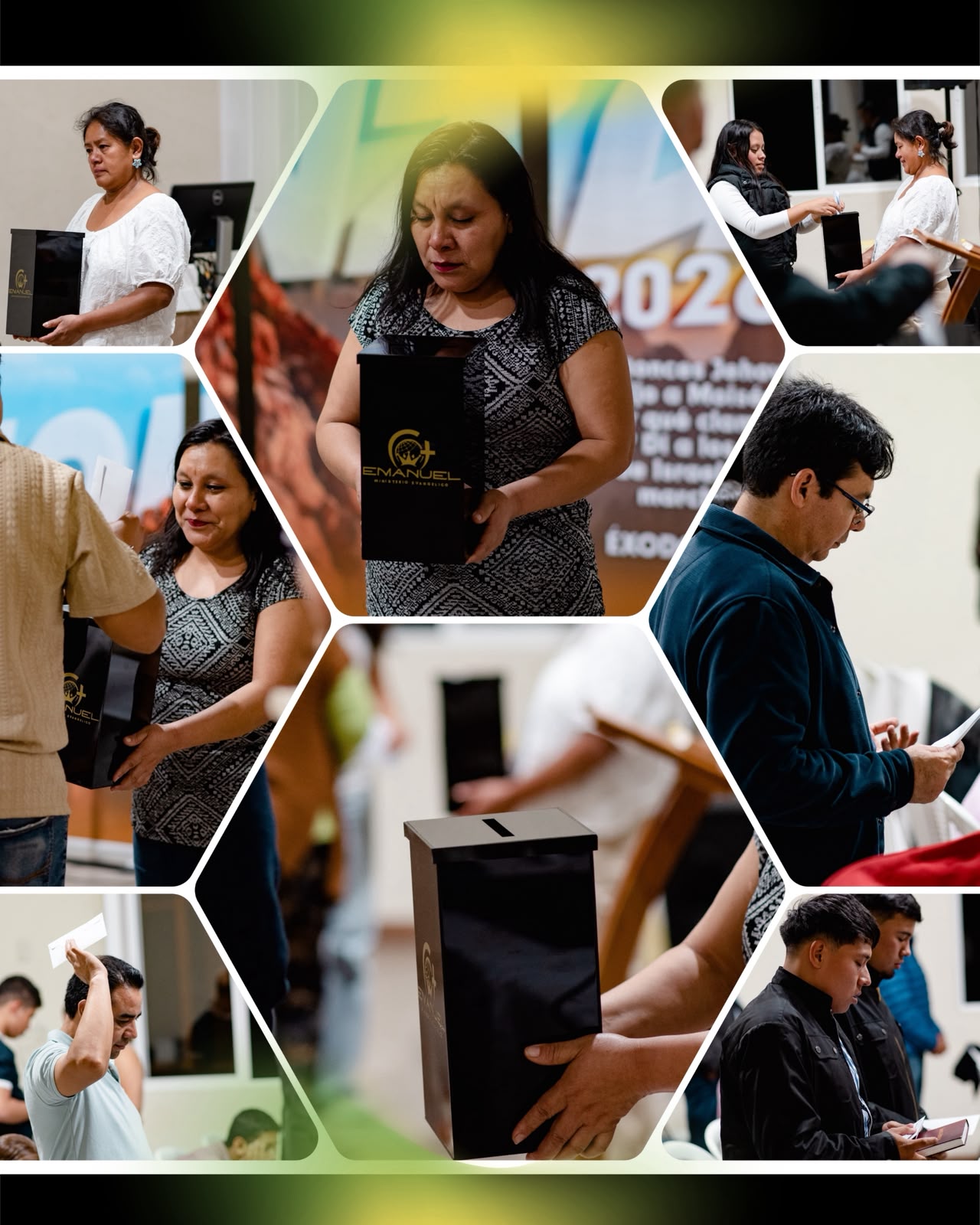 Nuestra comunidad orando con la Biblia